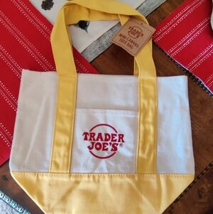 Trader Joe's Mini Canvas Tote Bag